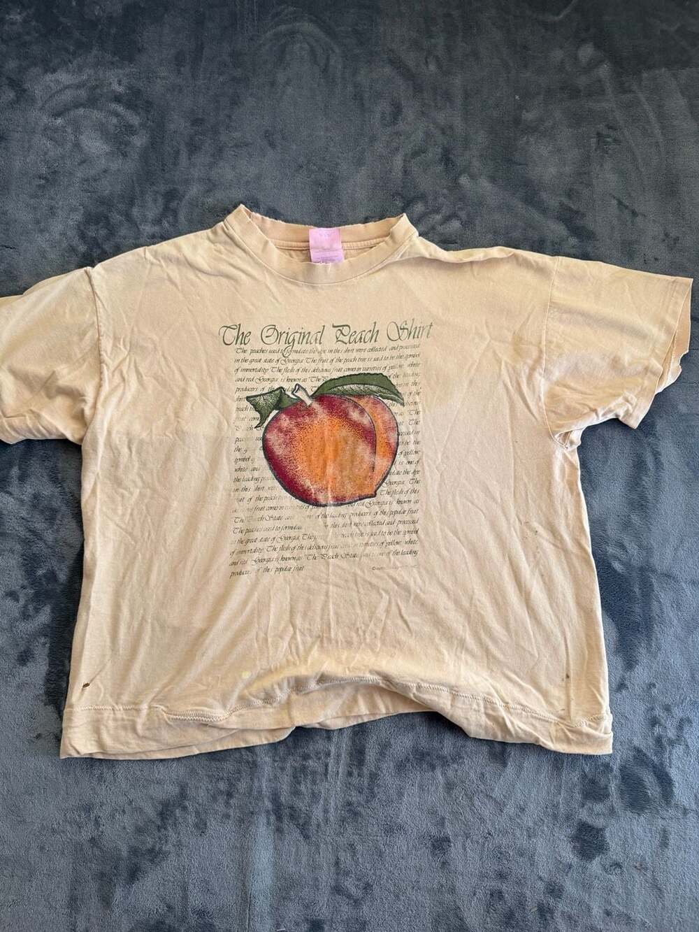 Vintage Hanes P.F.D. The Original Peach Shirt Graphic T-Shirt
